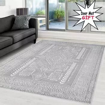 Rovigo Home Цифровая печать Моющийся нескользящий напольный ковер для гостиной RVGHOME0366