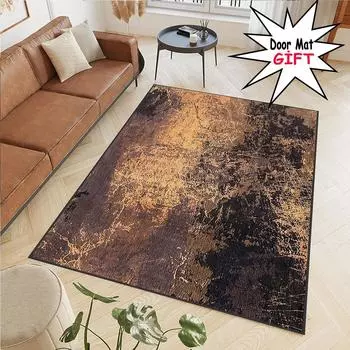 Rovigo Home Цифровая печать Моющийся нескользящий напольный ковер для гостиной RVGHOME0417