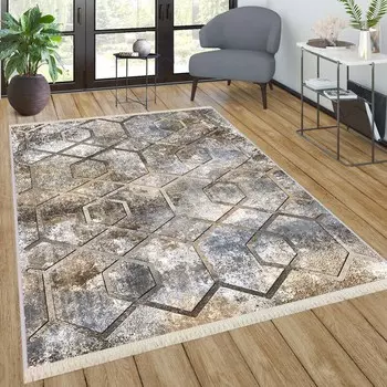 Rovigo Home Ковер с цифровой печатью на хлопковой основе с бахромой RVG8060