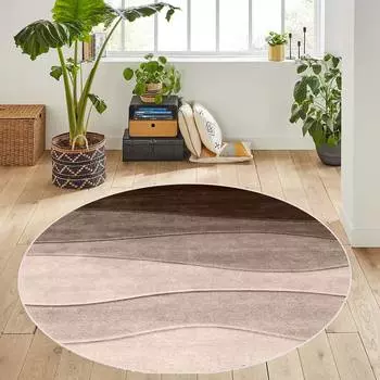 Rovigo Home Моющийся круглый ковер с принтом RHM7098