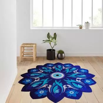 Rovigo Home Моющийся круглый ковер с принтом RHM7032