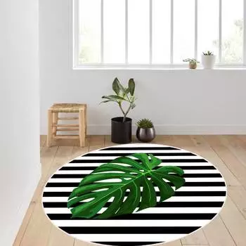 Rovigo Home Моющийся круглый ковер с принтом RHM7122