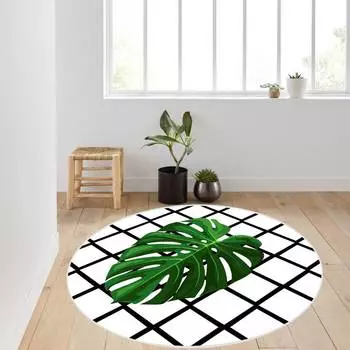 Rovigo Home Моющийся круглый ковер с принтом RHM7123