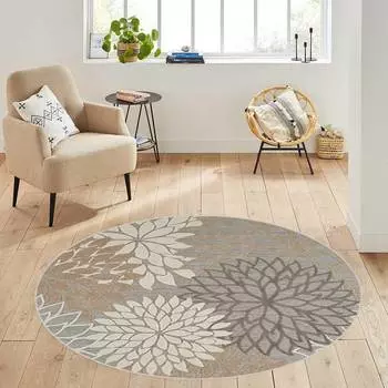 Rovigo Home Моющийся круглый ковер с принтом RHM7178