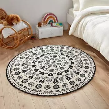 Rovigo Home Моющийся круглый ковер с принтом RHM7176