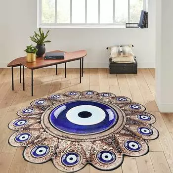 Rovigo Home Моющийся круглый ковер с принтом RHM7024