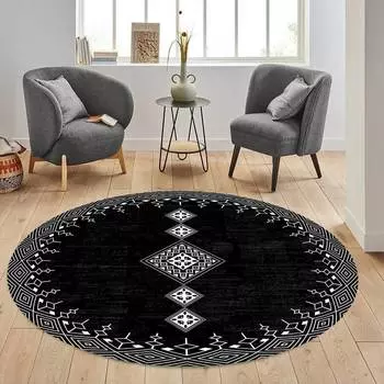 Rovigo Home Моющийся круглый ковер с принтом RHM7312-SD1108