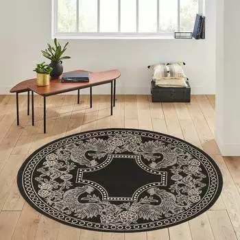 Rovigo Home Моющийся круглый ковер с принтом RHM7157