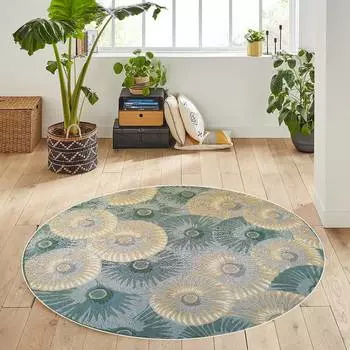 Rovigo Home Моющийся круглый ковер с принтом RHM7145