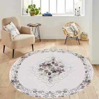Rovigo Home Моющийся круглый ковер с принтом RHM7297-SD404