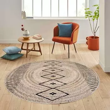 Rovigo Home Моющийся круглый ковер с принтом RHM7065-SD349