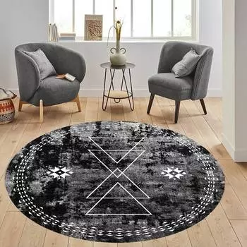 Rovigo Home Моющийся круглый ковер с принтом RHM7309-SD1034