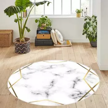 Rovigo Home Моющийся круглый ковер с принтом RHM7115