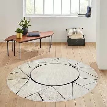 Rovigo Home Моющийся круглый ковер с принтом RHM7138