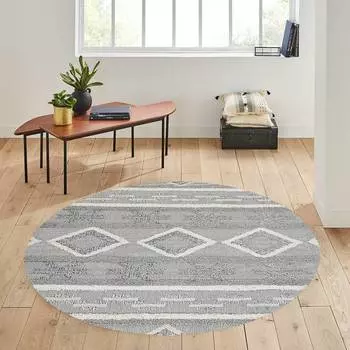 Rovigo Home Моющийся круглый ковер с принтом RHM7184