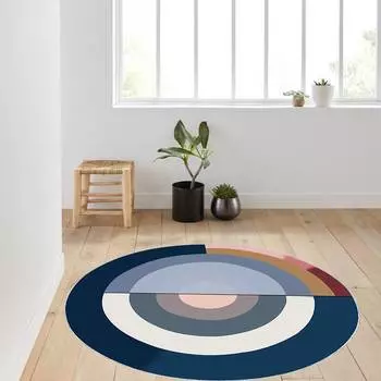 Rovigo Home Моющийся круглый ковер с принтом RHM7019