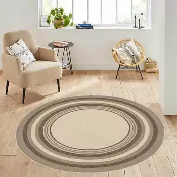 Rovigo Home Моющийся круглый ковер с принтом RHM7161