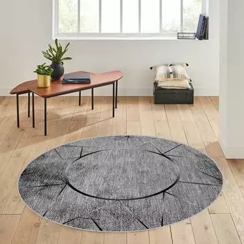 Rovigo Home Моющийся круглый ковер с принтом RHM7137