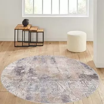 Rovigo Home Моющийся круглый ковер с принтом RHM7030