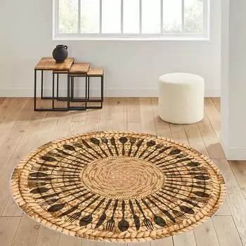 Rovigo Home Моющийся круглый ковер с принтом RHM7056-SD328