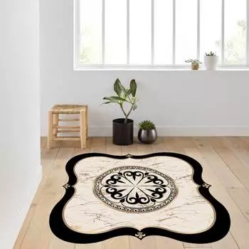 Rovigo Home Моющийся круглый ковер с принтом RHM7026