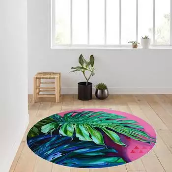 Rovigo Home Washable Round Printed Carpet RHM7021