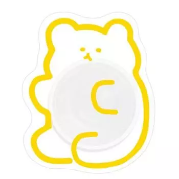 Rowin acrylic smart talk, yellow bear, 1 piece