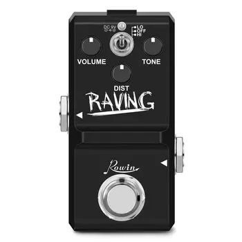 Rowin Analog Heavy Metal Distortion Pedal Mini Raving Pedal для гитары True Bypass LN-305