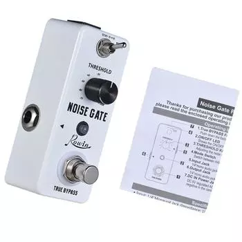 Rowin Noise Gate Noise Reduction Guitar Effect Pedal 2 Modes Aluminum Alloy Shell True Bypass United States