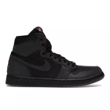 Rox Brown x Air Jordan 1 Retro High OG Черные женские кроссовки Черный-Металлик-Золотой BV1576-001