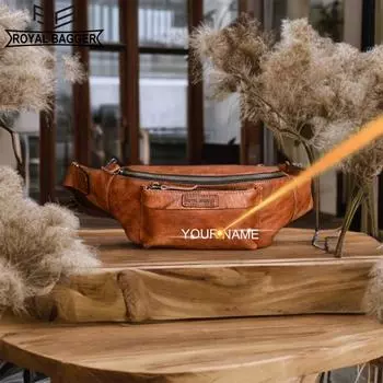 Royal Bagger винтажные нагрудные сумки для мужчин из натуральной коровьей кожи, деловая мужская сумка через плечо 1411