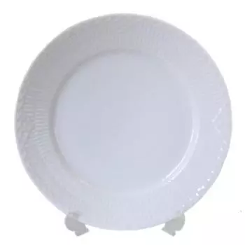 Royal Copenhagen 128 Белая полукружевная тарелка 622 22 см плоская [Товар] белый