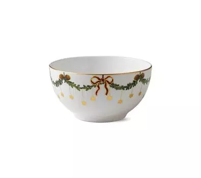 Royal Copenhagen Королевская Копенгагенская Звезда Рифленая Рождественская Коллекционная Чаша 18 см 2503457 1017448 2503457 / [Товар]