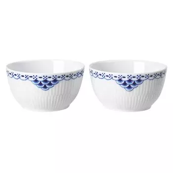 ROYAL COPENHAGEN Royal Copenhagen Princess Bowl Pair 8cm 2 pieces Wedding Gift Present 1062486 White [Regular Import] белый