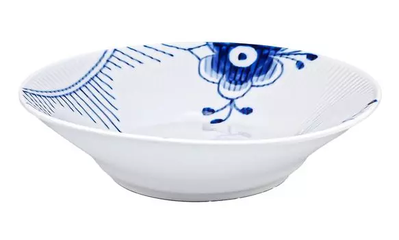 Royal Copenhagen ROYAL COPENHAGEN Синяя рифленая Мега глубокая тарелка 21 см 2381608(1071080) [Элемент]