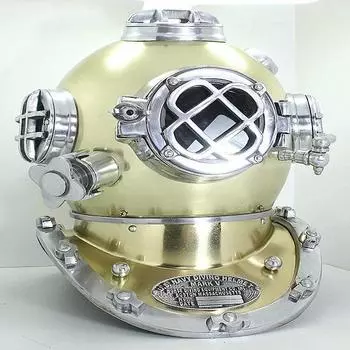 Royal Handicraft 45,72 см Винтаж, антиквариат, предмет домашнего декора Водолазный шлем Boston Mass Mark V Divers