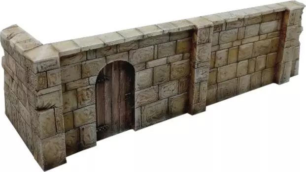 Royal Model Diorama Material Stone Wall with Wooden Door Assembly Kit RM883 1/35
