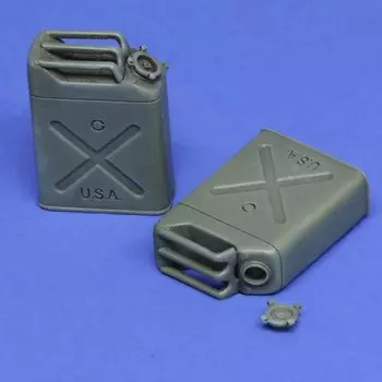 Royal Model WWII American Jerry Can неокрашенный набор из смолы RM1044 1/16 (2 куска)