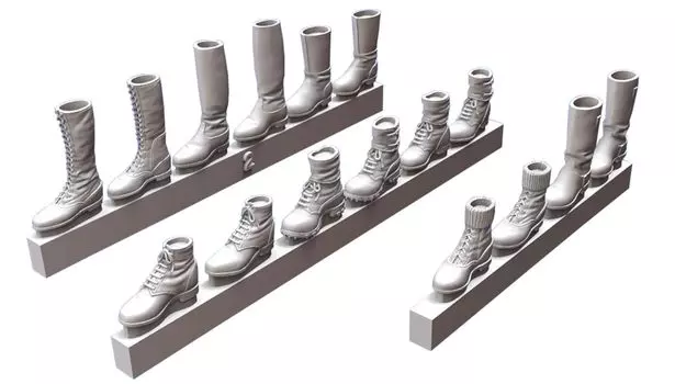 Royal Model WWII German Army Infantry Boots Military Boots Set Resin Kit RM911 1/35 &