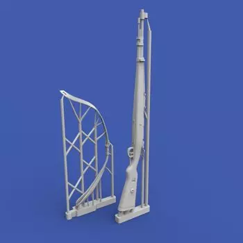 Royal Model WWII немецкая винтовка Mauser Kar98 неокрашенная смоляная комплект RM1079 1/16