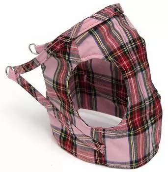 Royal Tartan Check Body Harness Pink 6 Toto&Pal No. розовый