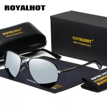 RoyalHot мужские и женские поляризационные солнцезащитные очки из сплава с 2 лучами в оправе, солнцезащитные очки для вождения, оттенки culos Masculino Male