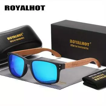 RoyalHot унисекс Новые деревянные солнцезащитные очки, солнцезащитные очки, бамбуковые и деревянные очки для путешествий на открытом воздухе, uv400