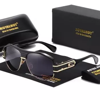 RoyalHot унисекс стиль модный стиль крутые солнцезащитные очки очки, UV400 чёрный