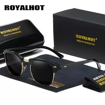 RoyalHot женские мужские квадратные пластиковые поляризованные модные солнцезащитные очки