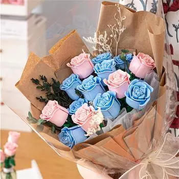 Роза Цветок Модель Строительные Блоки Игрушки Дети DIY Образовательные Строительные Кирпичи Игрушка 3D Цветы Растения Блоки Игрушки Дети Для Подарков