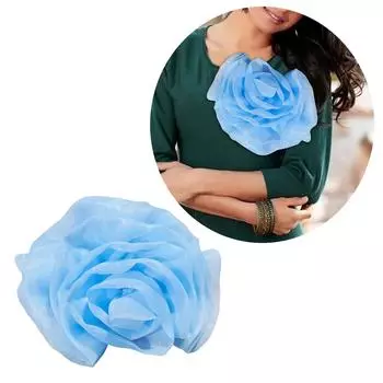 Роза Цветок Нагрудный Значок Цветочная Брошь для Женщин Цветочная Тематическая Нагрудная Нагрудная Наклейка Украшение Модный и Персонализированный Аксессуар чёрный