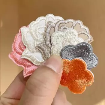 Роза и сливовая вышивка, нашивка с отверстием, пододеяльник, аппликация, отель с универсальной скатертью, шторы, декоративные цветы 6 Pcs детские розовый