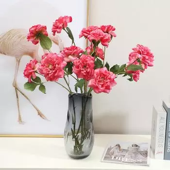 Роза Имитация Цветка Украшение Домашней Гостиной Украшение Стола Искусственные Цветы жёлтый