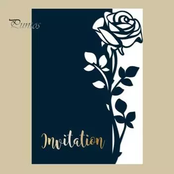 Роза металлический штамп DIY тиснение трафарет альбом для скрапбукинга бумага ремесло декор серебряный